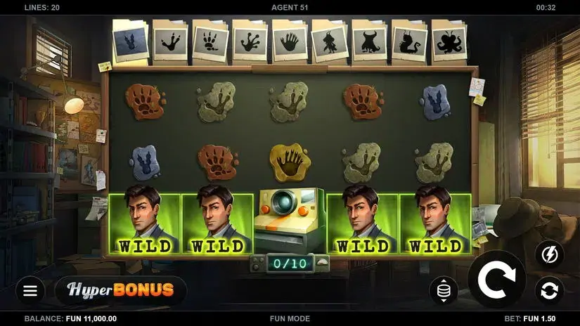 Agent 51 slot screenshot 