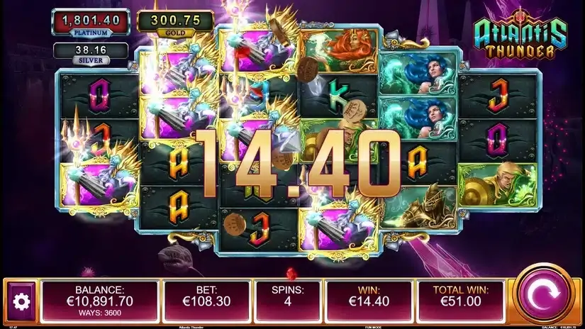 Atlantis Thunder slot screenshot 3