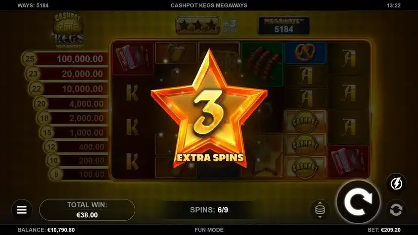 Cashpot Kegs Megaways slot screenshot 3