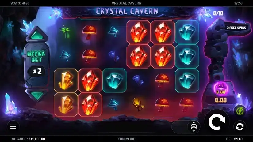 Crystal Cavern slot screenshot 1