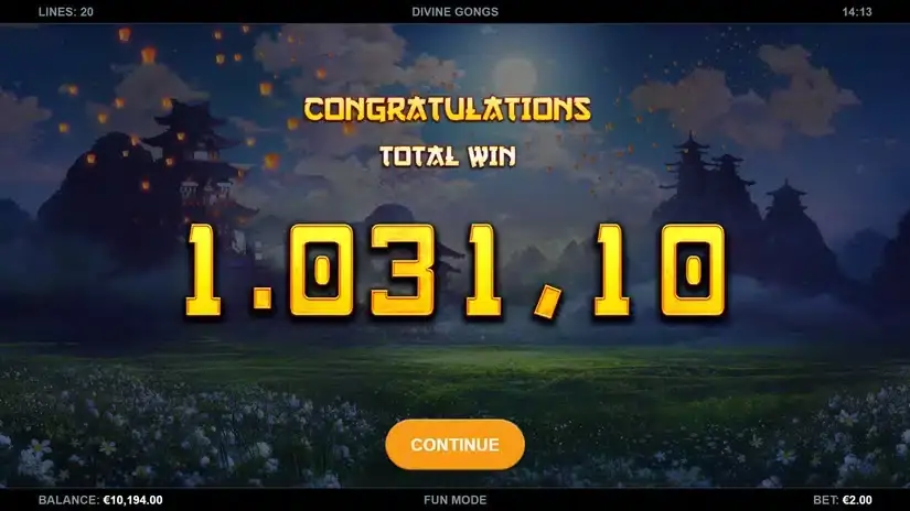 Divine Gongs slot screenshot 6