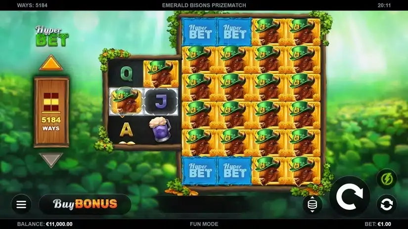 Emerald Bisons PrizeMatch slot screenshot 1