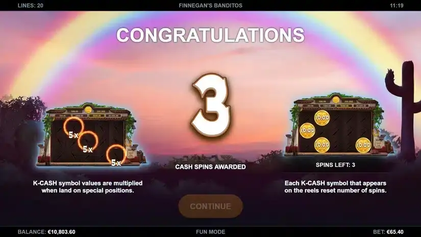 Finnegan’s Banditos slot screenshot 5