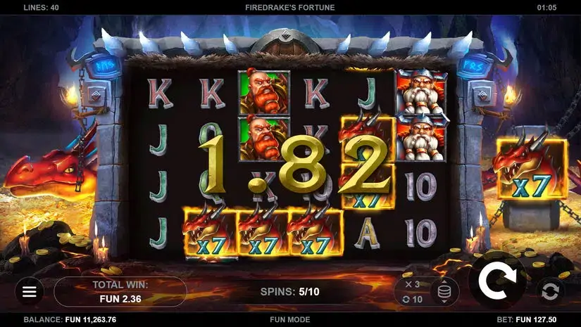 Firedrake’s Fortune slot screenshot 5