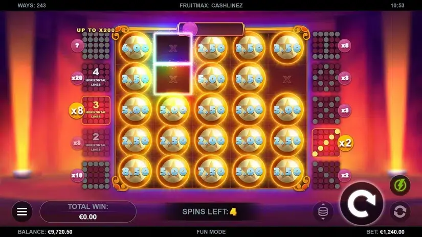 Fruit Max Cashlinez slot screenshot 6