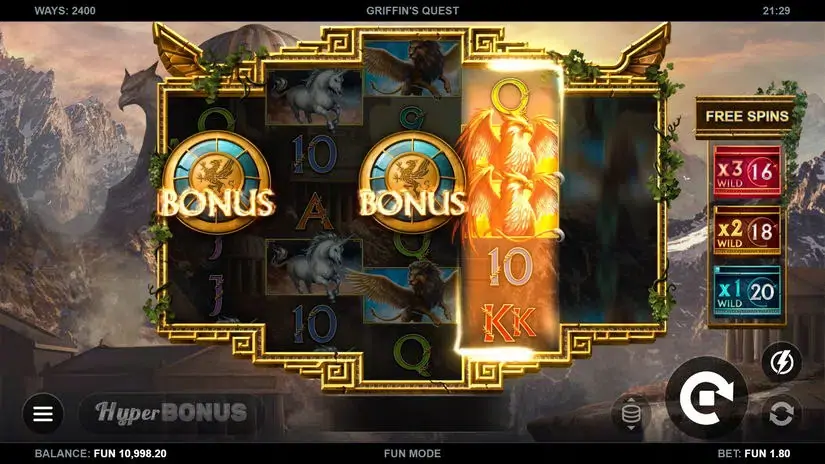 Griffin’s Quest slot screenshot 2