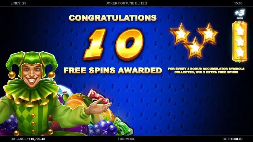 Joker Fortune Blitz 2 slot screenshot 2