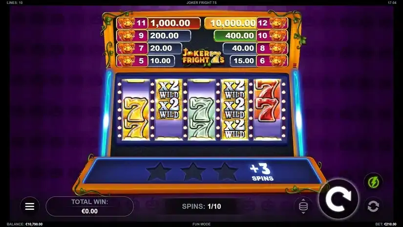 Joker Fright 7s slot screenshot 3