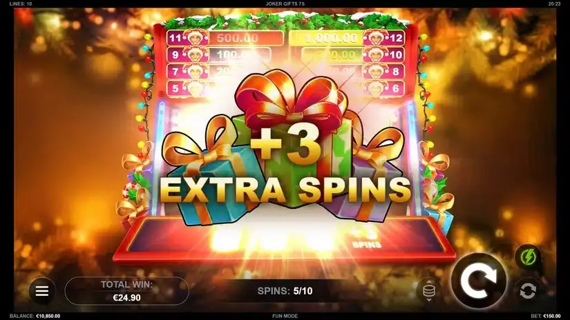 Joker Gifts 7s slot screenshot 5
