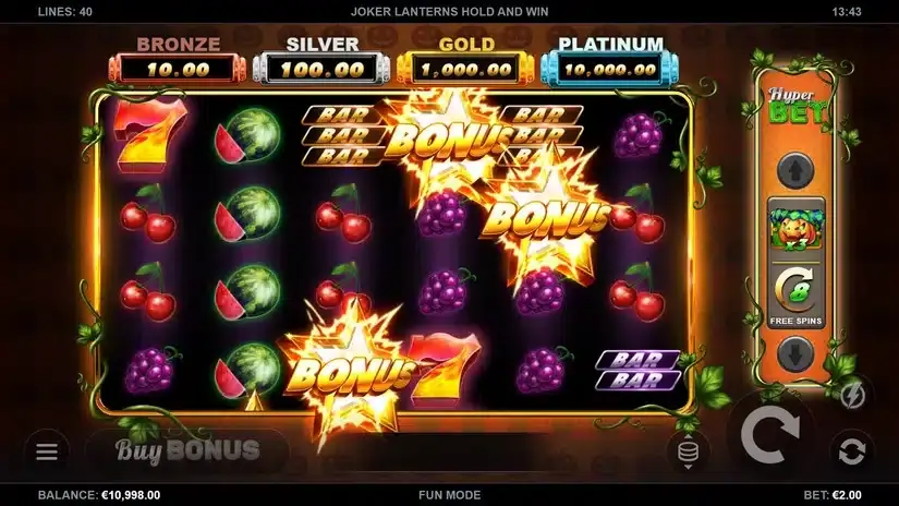 Joker Lanterns Hold and Win slot screenshot 2