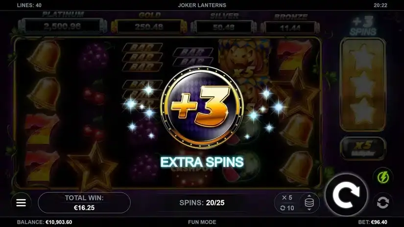 Joker Lanterns slot screenshot 2