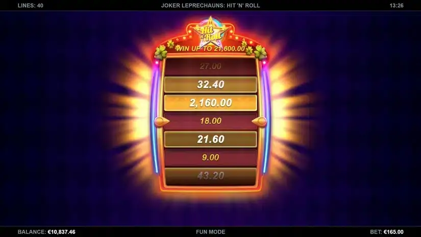 Joker Leprechauns Hit-N-Roll slot screenshot 4