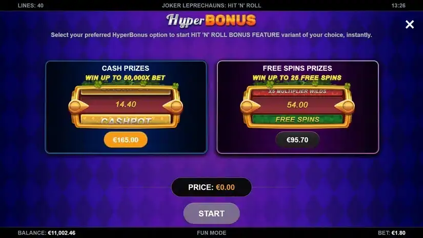 Joker Leprechauns Hit-N-Roll slot screenshot 3