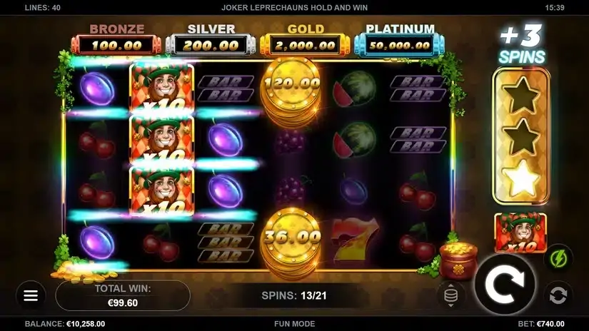 Joker Leprechauns Hold and Win slot screenshot 5