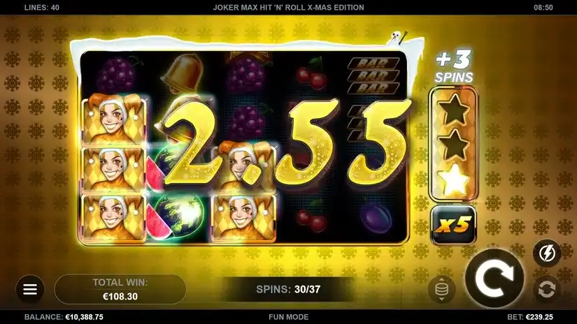 Joker Max: Hit ‘n’ Roll Xmas Edition slot screenshot 7