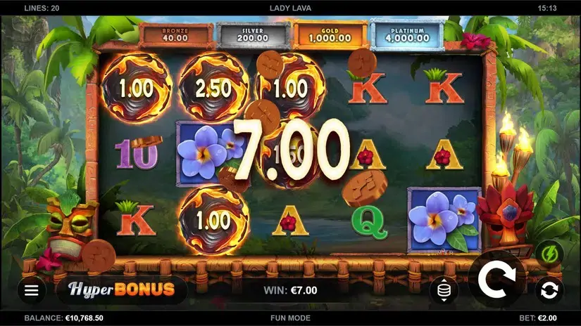 Lady Lava slot screenshot 4