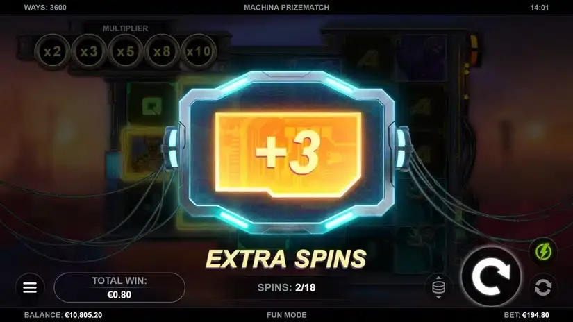 Machina PrizeMatch slot screenshot 4