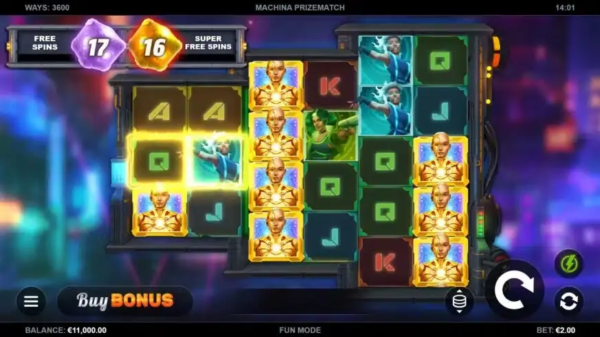 Machina PrizeMatch slot screenshot 1