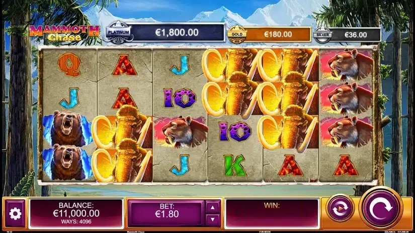 Mammoth Chase slot screenshot 