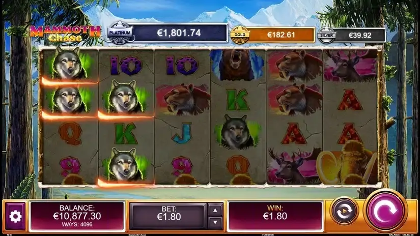 Mammoth Chase slot screenshot 