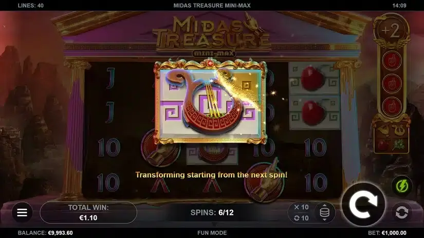 Midas Treasure Mini-Max slot screenshot 5