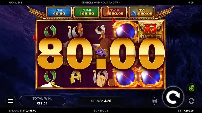 Monkey God Hold and Win slot screenshot 3