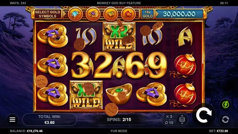 Monkey God slot screenshot 4