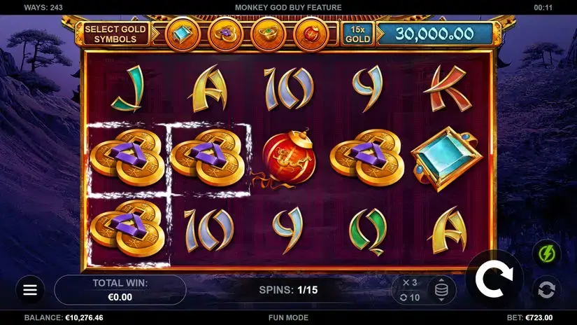 Monkey God slot screenshot 3