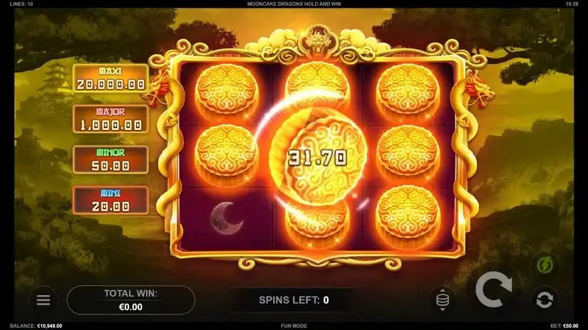 Mooncake Dragons Hold and Win slot screenshot 