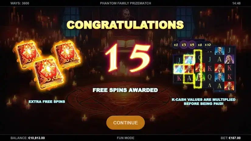 Phantom Family PrizeMatch slot screenshot 2