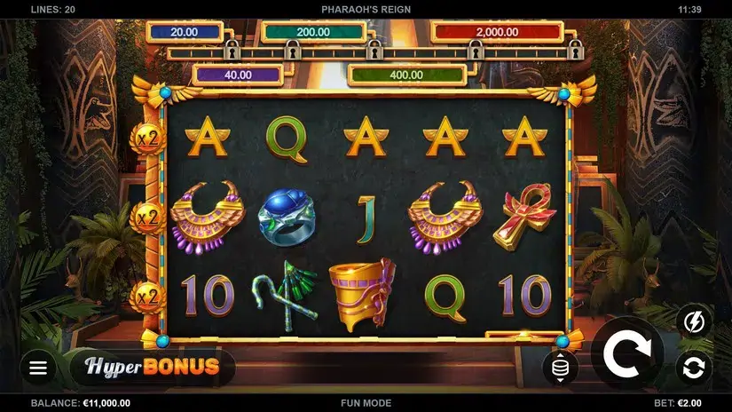 Pharaoh’s Reign slot screenshot 