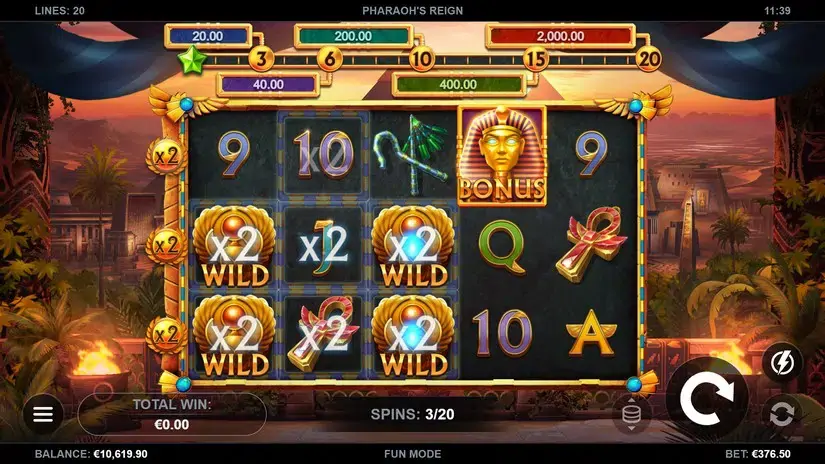 Pharaoh’s Reign slot screenshot 5