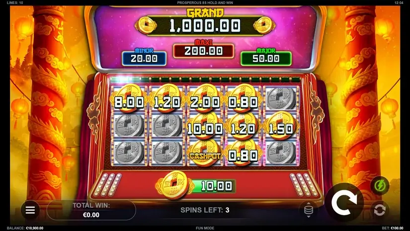 Prosperous 8s Hold and Win slot screenshot 2