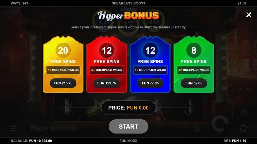 Speakeasy Boost slot screenshot 3