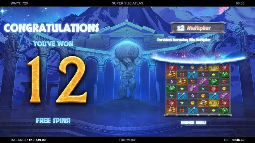 Super Size Atlas slot screenshot 3