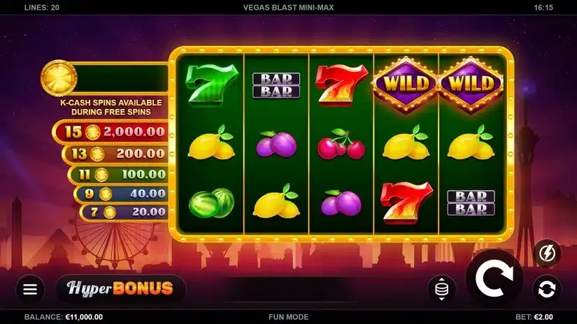Vegas Blast Mini-Max slot screenshot 1