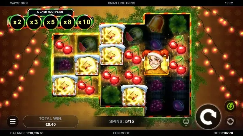 Xmas Lightning slot screenshot 3