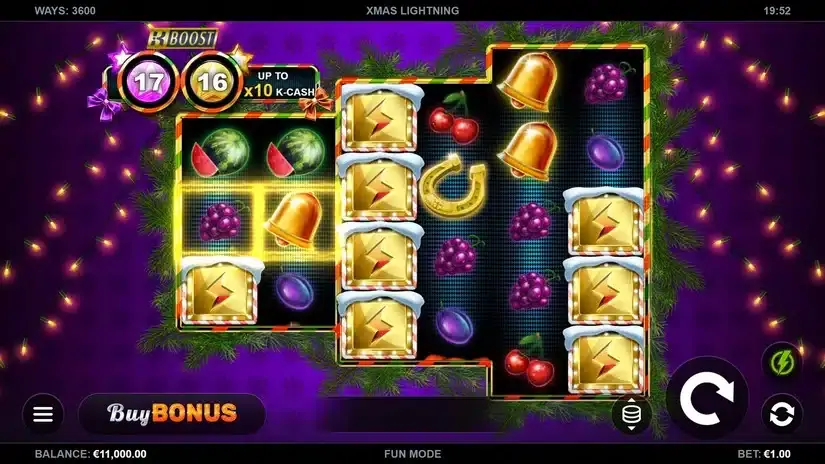 Xmas Lightning slot screenshot 