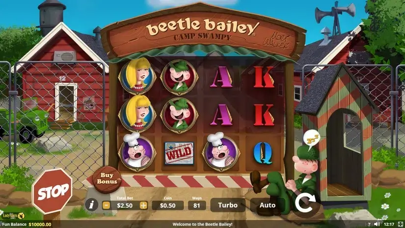 Beetle Bailey slot screenshot 1