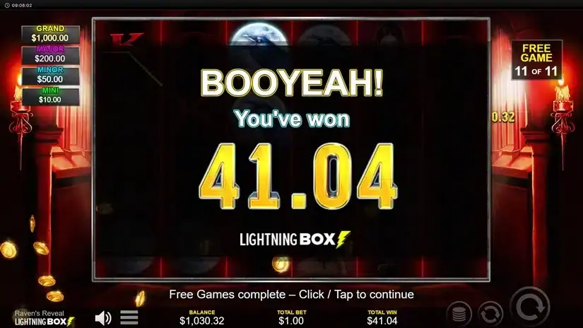 Raven’s Reveal slot screenshot 8