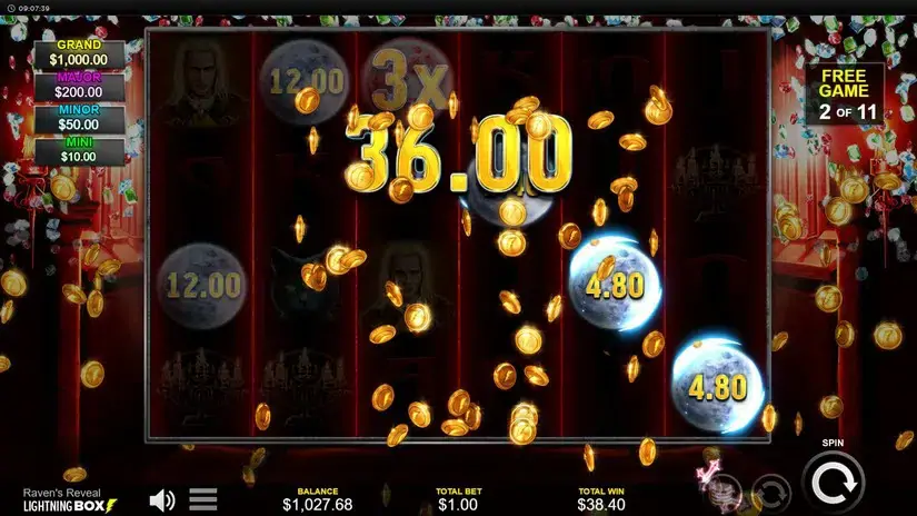 Raven’s Reveal slot screenshot 7