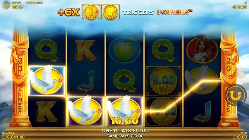 Divine Links slot screenshot 2