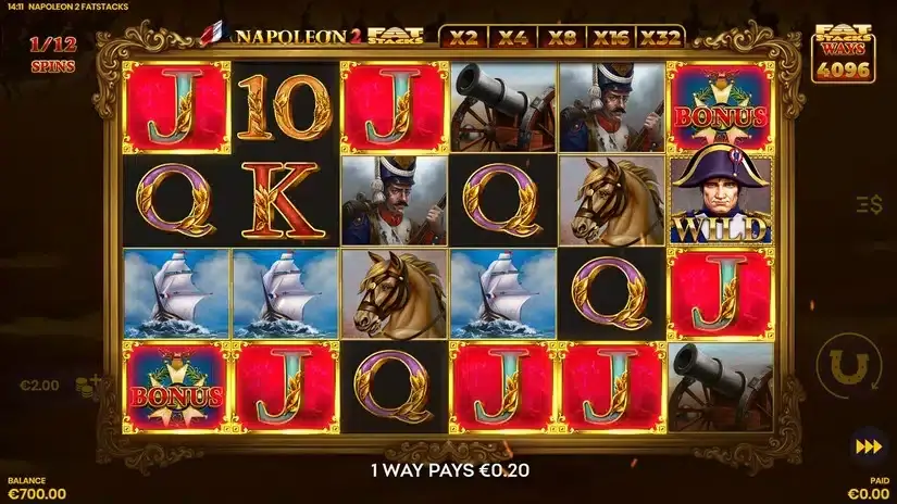 Napoleon 2 FatStacks slot screenshot 4
