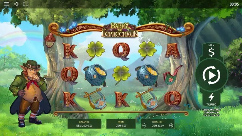 Barry the Leprechaun slot screenshot 1