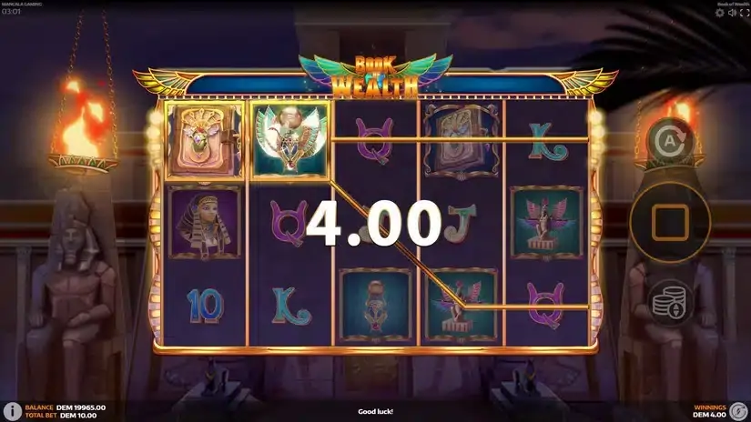 Book of Wealth slot screenshot 2