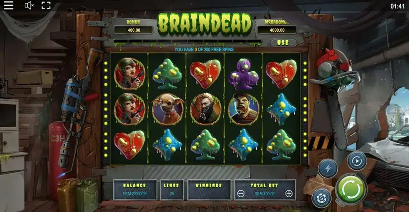 Braindead slot screenshot 1