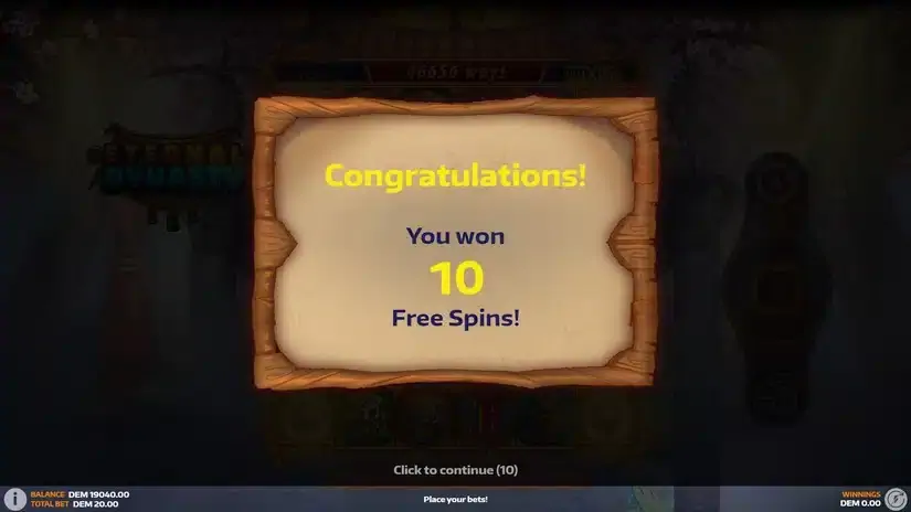 Eternal Dynasty slot screenshot 2