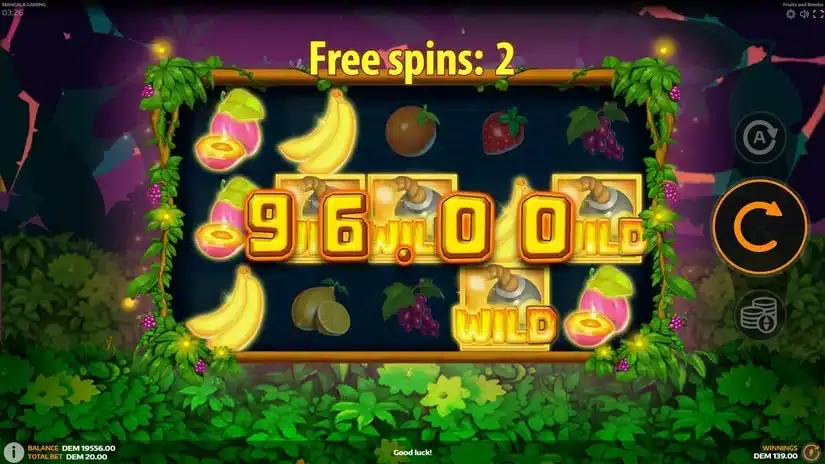 Fruits and Bombs slot screenshot 7