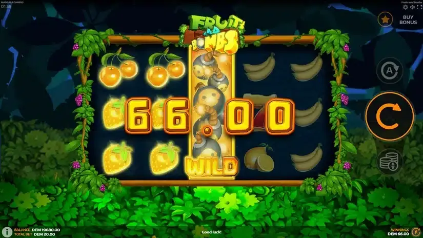 Fruits and Bombs slot screenshot 2