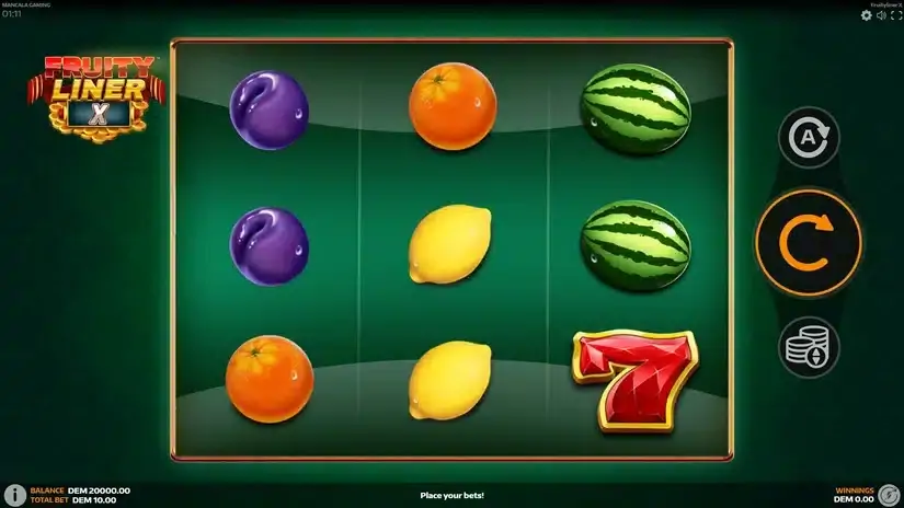 Fruityliner X slot screenshot 1